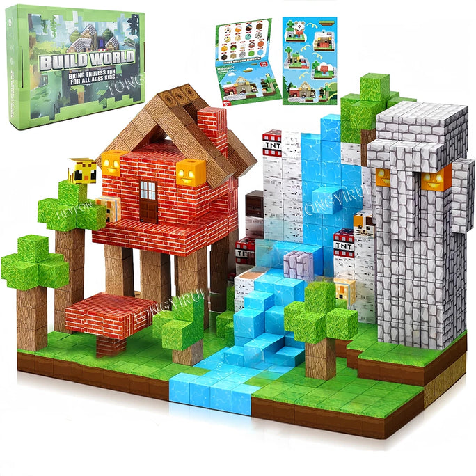 MagnaWorld Pro – Magnetic Building Blocks Set